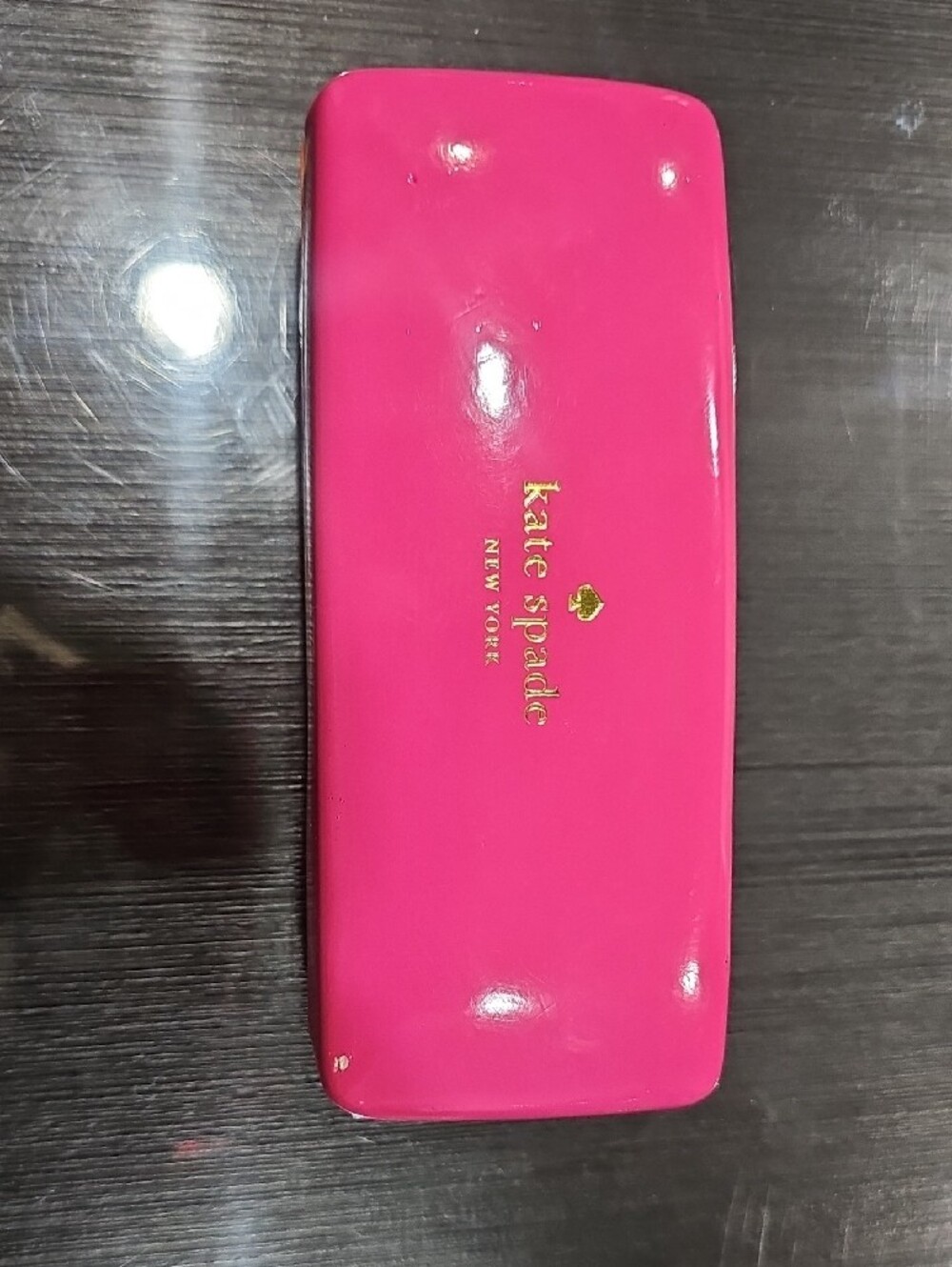kate spade Glitter Pink Cat Eye Sunglasses with Hot Pink Case - Picture 6 of 12